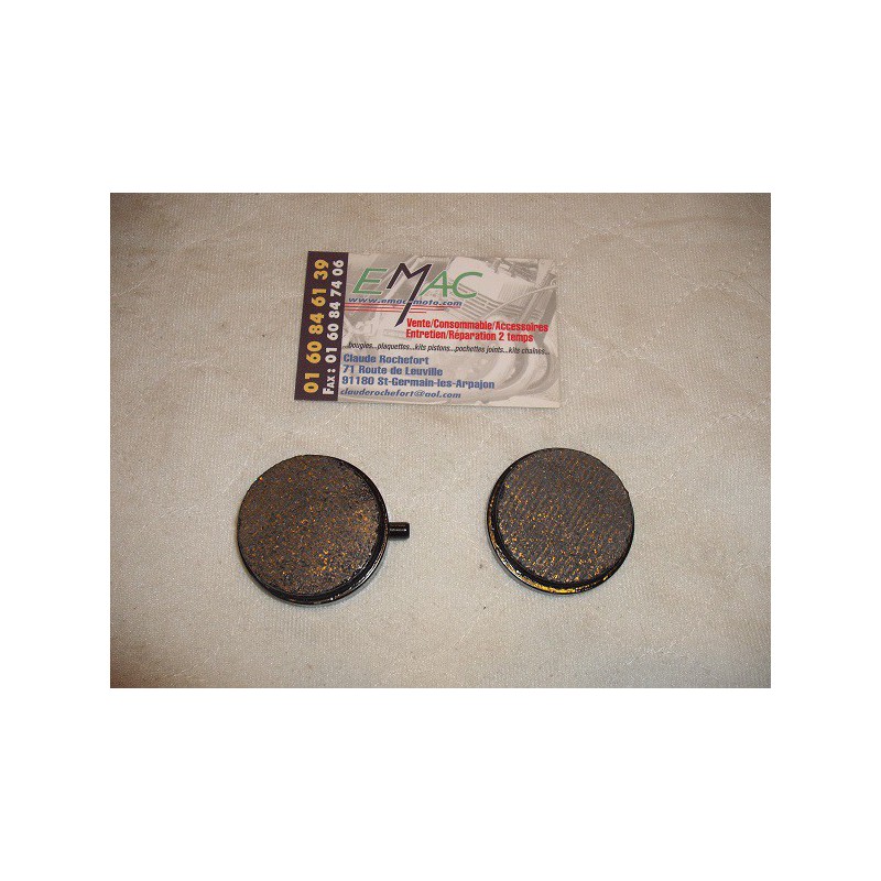 Plaquettes roues rayons